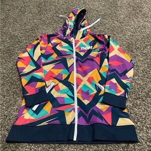 NEFF vesper, shredder, full zip hoodie, medium